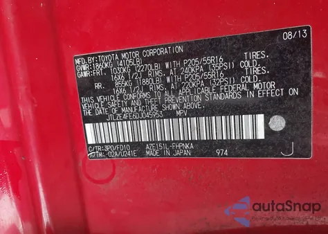 2013 Scion Xb from USA, damaged, VIN JTLZE4FE6DJ045953